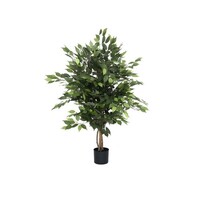 Pottery Pots Kunstplant - Ficus tree S, Green