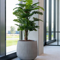 Pottery Pots Kunstplant - Monstera Pertusum L, Green