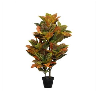 Pottery Pots Kunstplant - Codiaeum M, Green