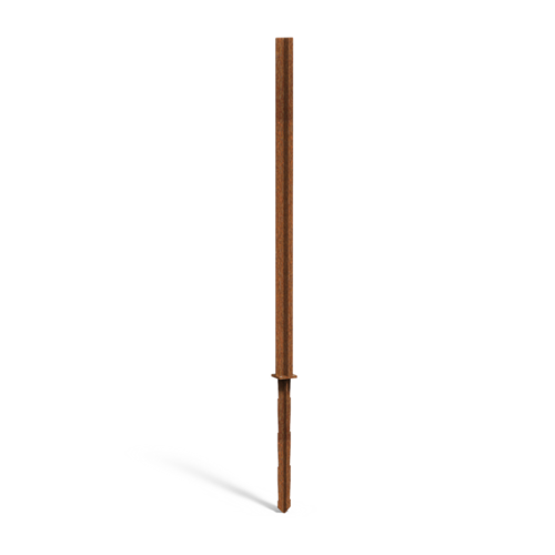 Geroba Cortenstalen paal tbv sfeerpanelen 5x7,5x2,3  cm