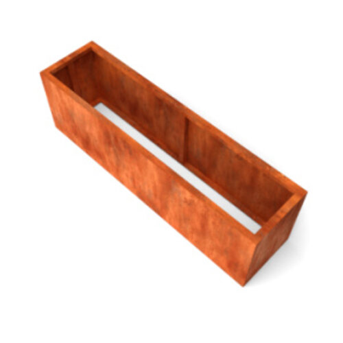 Geroba Cortenstaal plantenbak Artesa 120x50x60cm - zonder bodem