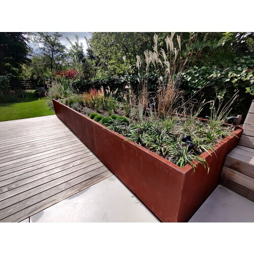 Geroba Cortenstaal plantenbak Artesa 120x50x60cm - zonder bodem