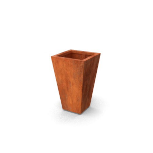 Geroba Cortenstaal plantenbak Vaso 50x50x80 cm