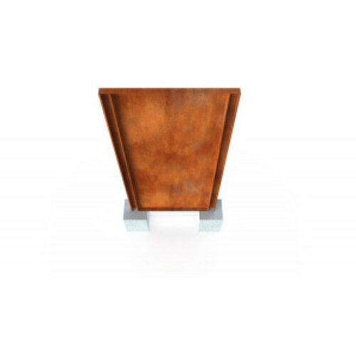 Geroba Cortenstalen paal tbv sfeerpanelen 5x7,5x2,3  cm