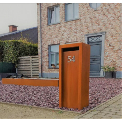Geroba Brievenbus  cortenstaal