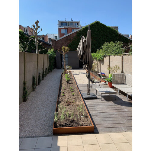 Geroba Kantopsluiting cortenstaal gezette binnenhoek | 30x30x15cm 2mm