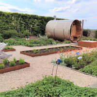 Geroba Kantopsluiting cortenstaal vlak buitenhoek | 30x30x29 cm   2 mm