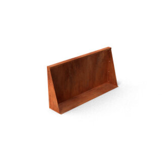 Geroba Keerwand cortenstaal 100x20x75 cm