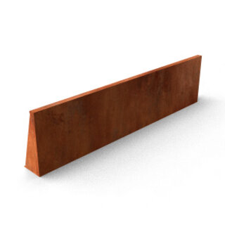 Geroba Keerwand cortenstaal 200x20x75 cm