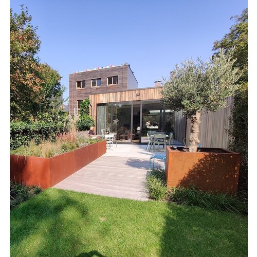 Adezz Cortenstaal plantenbak 40x40x80 cm