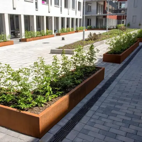 Adezz Cortenstaal plantenbak 90x50x60 cm