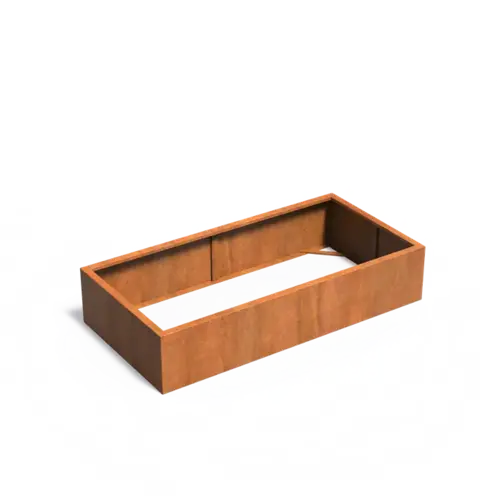 Adezz Cortenstaal plantenbak 200x100x40 cm - Zonder bodem