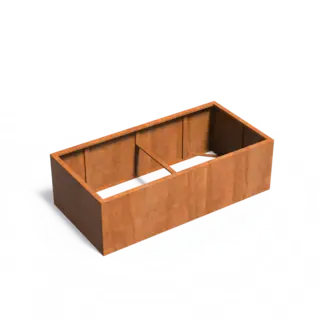 Adezz Cortenstaal plantenbak  200x100x60 cm - Zonder bodem
