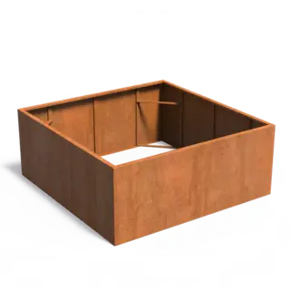 Adezz Cortenstaal plantenbak 200x200x80cm - Zonder bodem