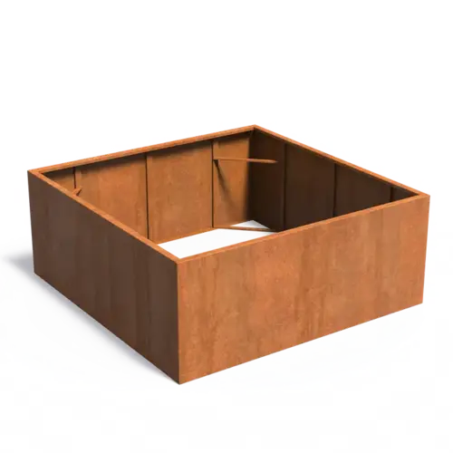 Adezz Cortenstaal plantenbak  200x200x80 cm - Zonder bodem