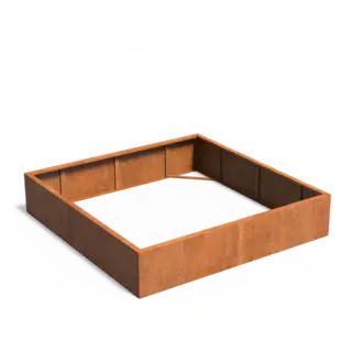 Adezz Cortenstaal plantenbak  200x200x40cm - Zonder bodem