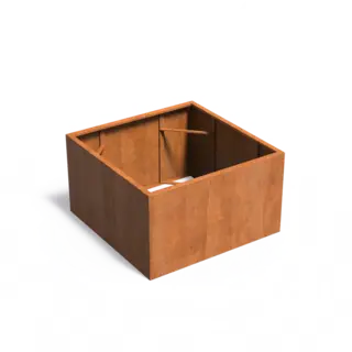 Adezz Cortenstaal plantenbak 140x140x80cm - Zonder bodem