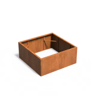 Adezz Cortenstaal plantenbak 140x140x60cm - Zonder bodem