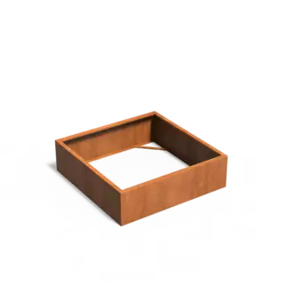 Adezz Cortenstaal plantenbak 140x140x40cm - Zonder bodem