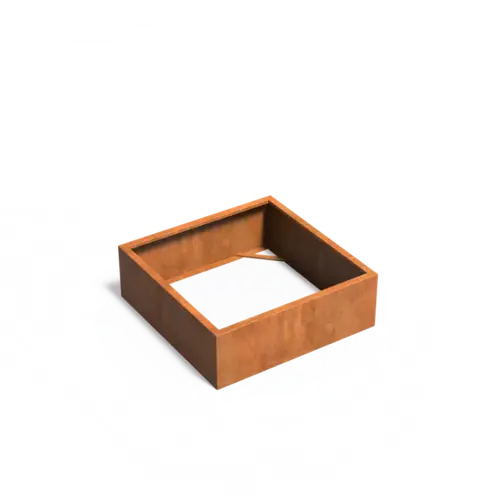 Adezz Cortenstaal plantenbak 120x120x40 cm - Zonder bodem