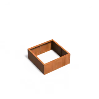 Adezz Cortenstaal plantenbak 100x100x40 cm - Zonder bodem