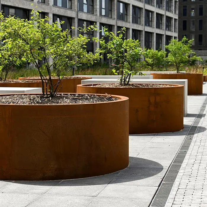 ADEZZ - Cortenstaal plantenbak CONIC (rond taps) - 120x60 cm