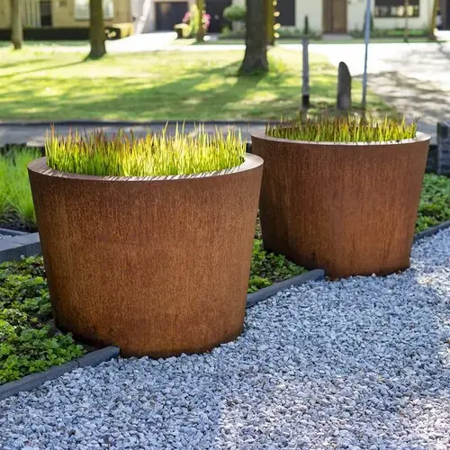 Adezz Cortenstaal plantenbak Ø100 x 100 cm