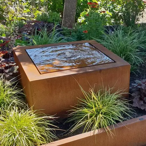 Adezz Watertafel cortenstaal 80x80x40 cm