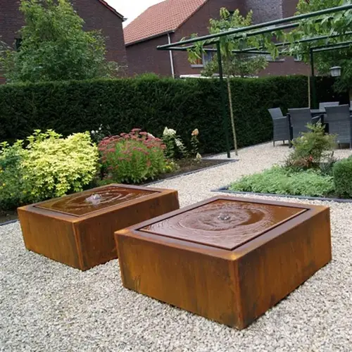 Adezz Watertafel cortenstaal 80x80x40 cm