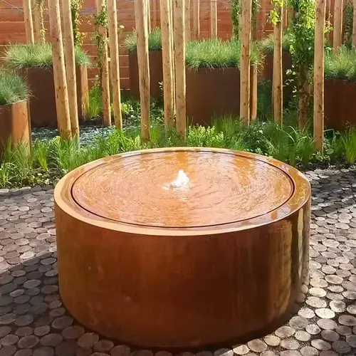 Adezz Watertafel cortenstaal Ø100x40 cm