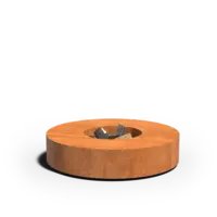 Geroba Vuurtafel Ø100x28 cm cortenstaal