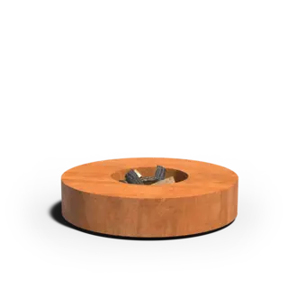 Geroba Vuurtafel Ø100x28 cm cortenstaal