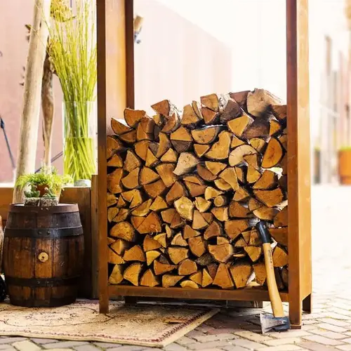 Adezz Houtopslag cortenstaal 120x40x180 cm