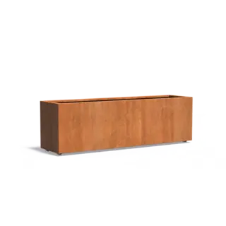 Adezz Cortenstaal plantenbak 200x50x60 cm  - Met wielen