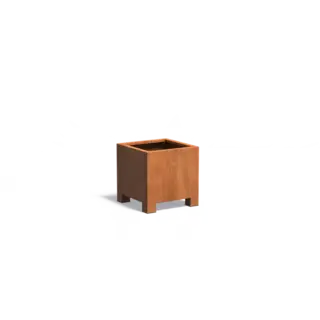 Adezz Cortenstaal plantenbak 60x60x60 cm - Met poten