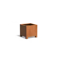 Adezz Cortenstaal plantenbak 70x70x70 cm - Met poten