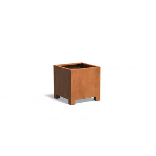 Adezz Cortenstaal plantenbak 70x70x70 cm - Met poten
