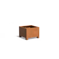 Adezz Cortenstaal plantenbak 80x80x60 cm - Met poten