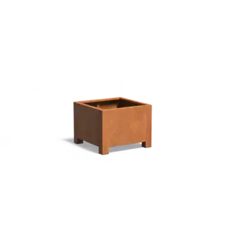 Adezz Cortenstaal plantenbak 80x80x60 cm - Met poten