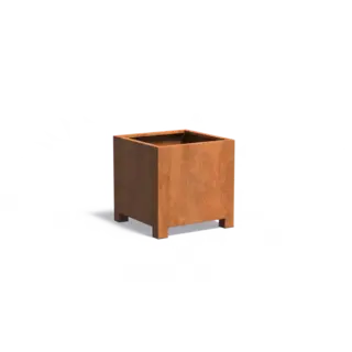 Adezz Cortenstaal plantenbak 80x80x80 cm - Met poten
