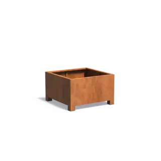 Adezz Cortenstaal plantenbak 100x100x60 cm - Met poten