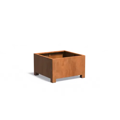 Adezz Cortenstaal plantenbak 100x100x60 cm - Met poten