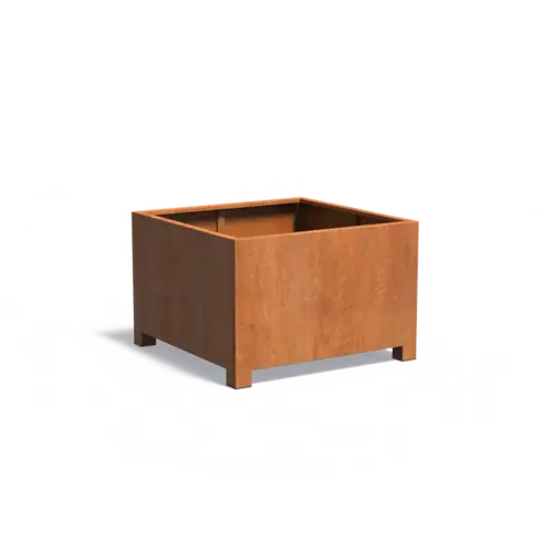 Adezz Cortenstaal plantenbak 120x120x80 cm - Met poten