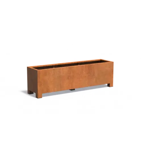 Adezz Cortenstaal plantenbak 200x50x60 cm - Met poten