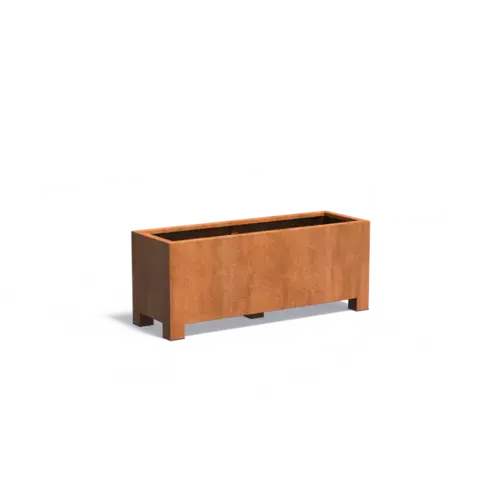 Adezz Cortenstaal plantenbak 150x50x60 cm - Met poten