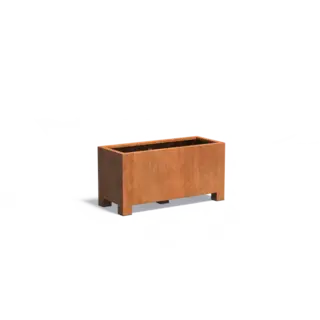 Adezz Cortenstaal plantenbak 120x50x60 cm - Met poten