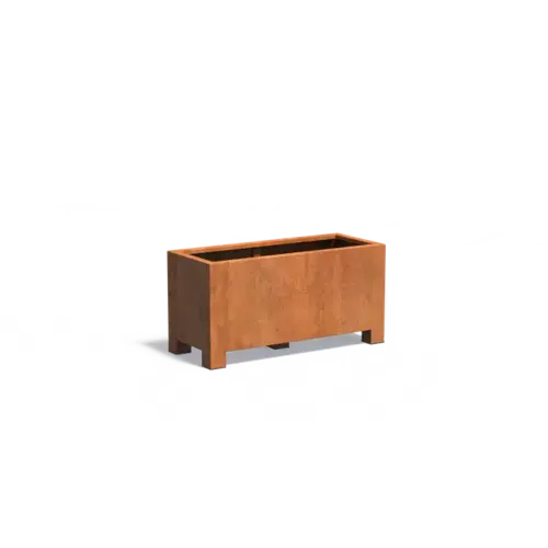 Adezz Cortenstaal plantenbak 120x50x60 cm - Met poten