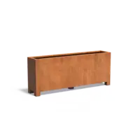 Adezz Cortenstaal plantenbak 200x40x80 cm - Met poten