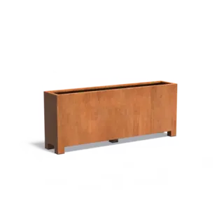 Adezz Cortenstaal plantenbak 200x40x80 cm - Met poten