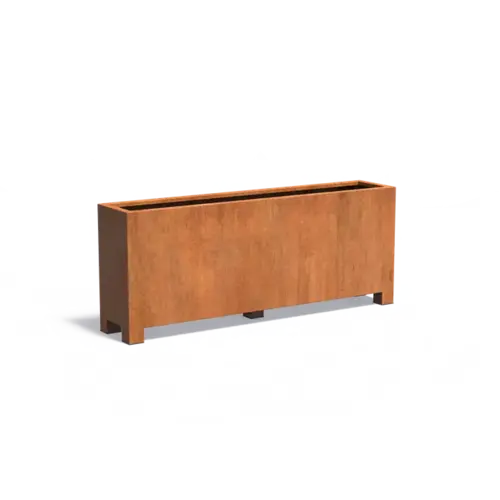 Adezz Cortenstaal plantenbak 200x40x80 cm - Met poten